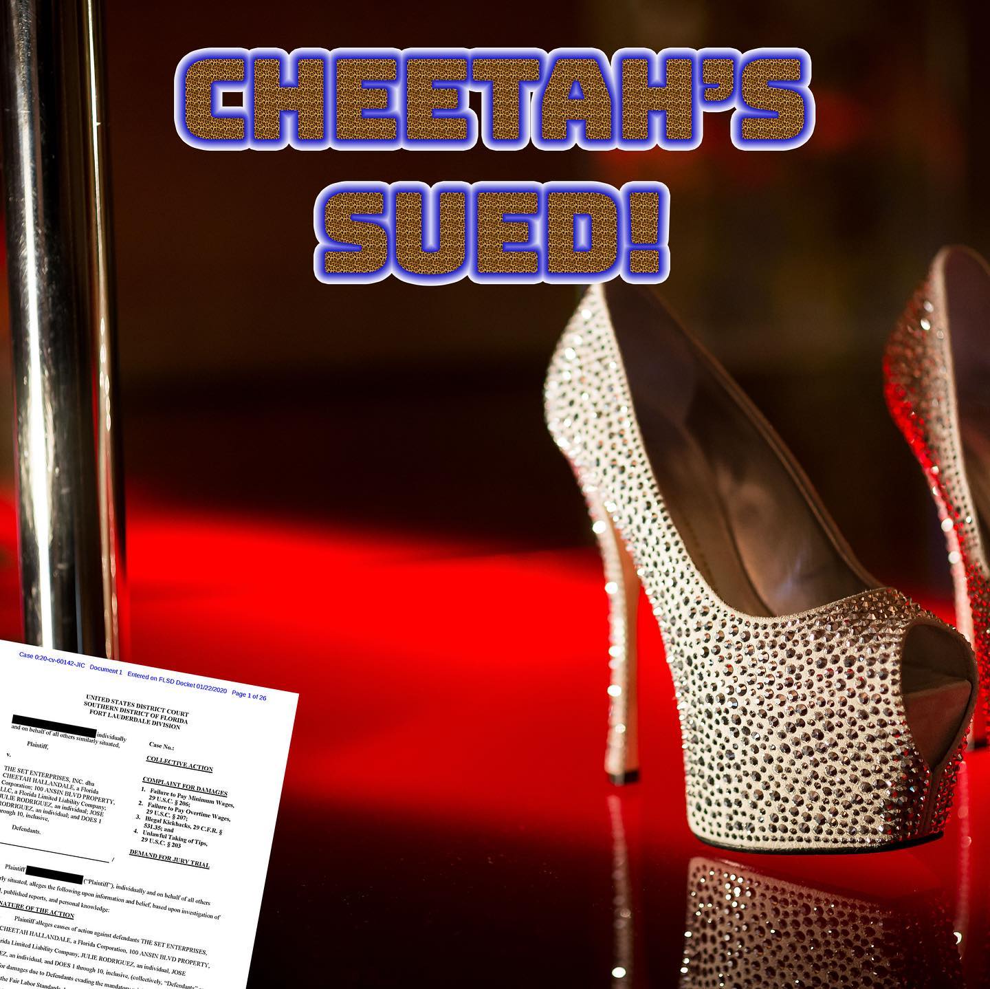 Kristensen LLP Files Federal Lawsuit Against Cheetah’s in Hallandale in Federal Court
