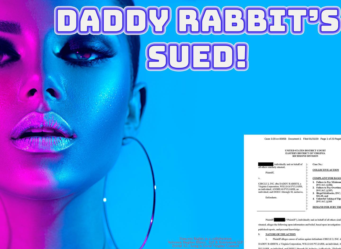 Kristensen LLP Files Federal Lawsuit Against Daddy Rabbit’s in Federal Court